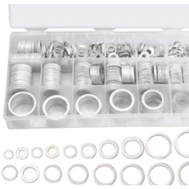 100pcs Aluminum Flat Washers Sealing Gaskets M22-M94 Thickness 1 1.5 2 3mm Dish Washers