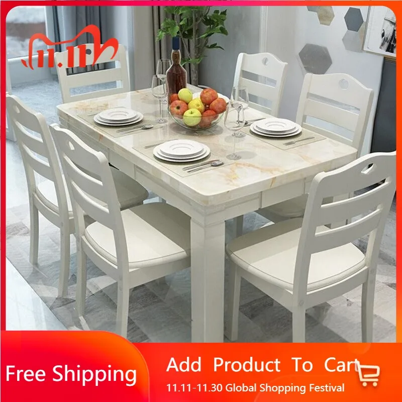 

Modern Mahjong Dining Table Kitchen Hallway Children Poker Coffee Dining Table Marble Conference Mesas De Jantar Home Furniture