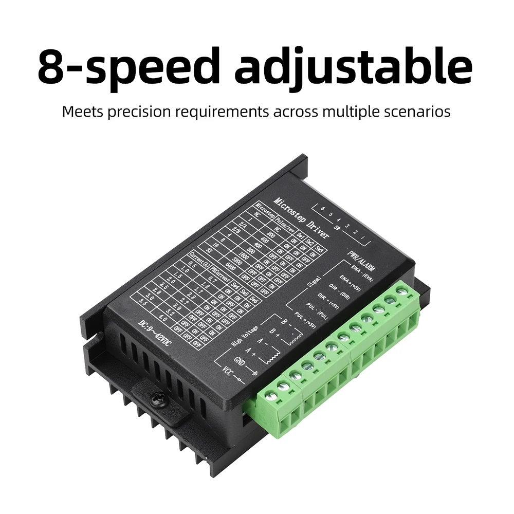 DC 9-42V 4.0A TB6600 Stepper Motor Driver 32 Step Microstep Controller Fit 42/57/86 Motor CNC Router 3D Printing Parts