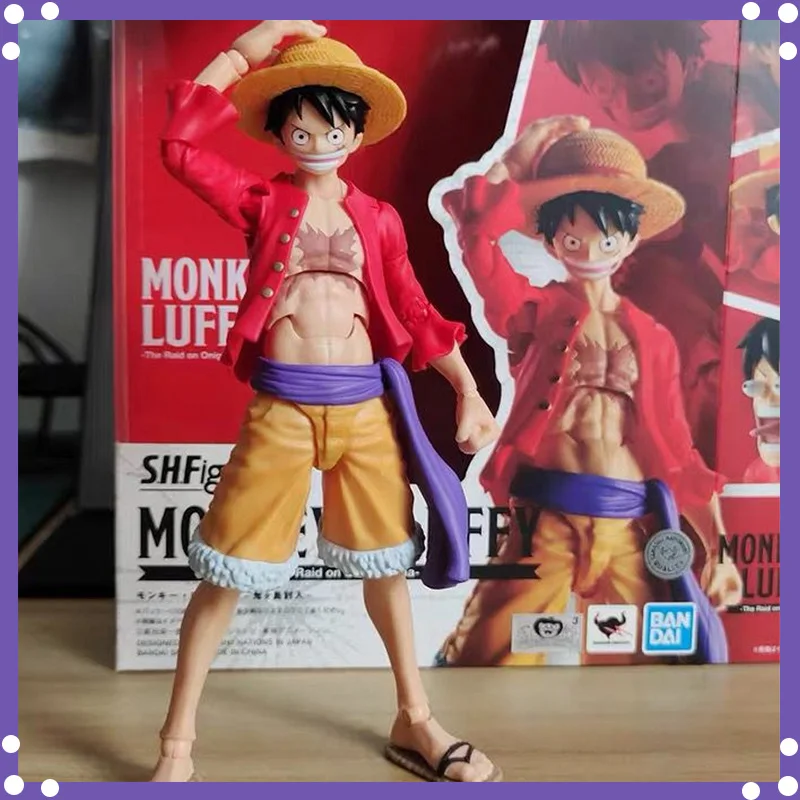 Original Anime Figure One Piece Luffy S.H.Figuarts Monkey D Luffy Action Figures The Raid On Onigashima Collection Toys Gifts