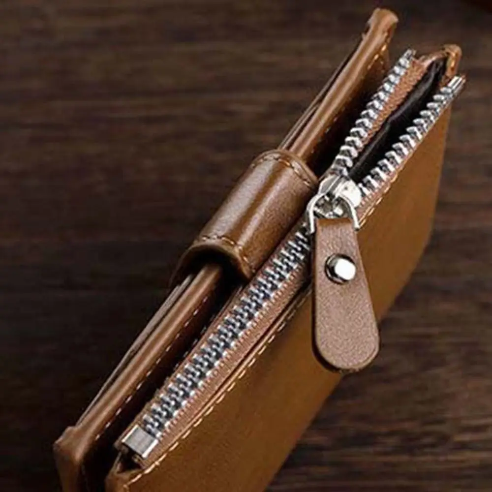 Creative Purse Men PU Wallet Folded Wallet Bag Card Brand Business Clutch Bag Large Capacity Coin Purse ID Card Holder Unisex