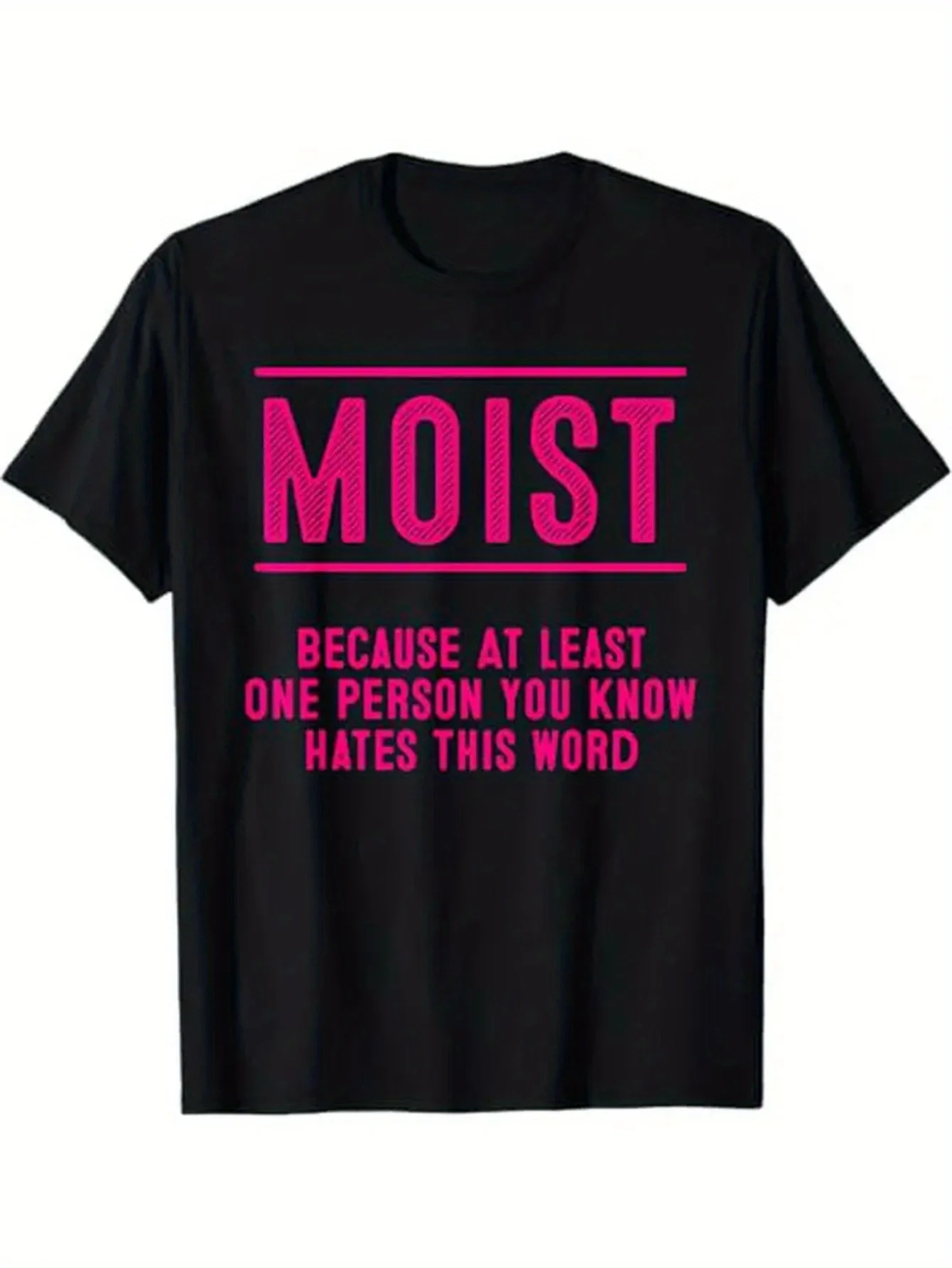 

Summer Retro Fashion Cotton T-Shirt Streetwear Theme MOIST Printed T-Shirt Men Comfortable Round Neck T-Shirt