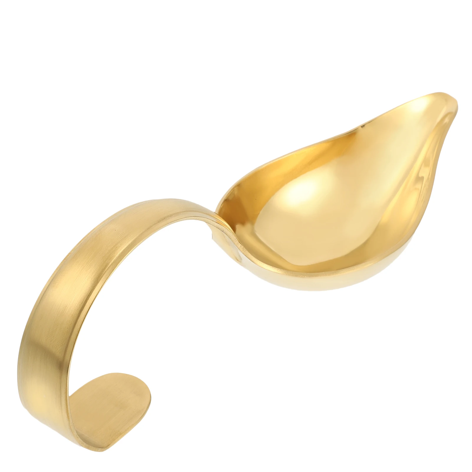 

Stainless Steel Sauce Spoon 1PC Drizzle Spoons Unique Leakproof Design Precision Scoop Sugar Syrups Sauces Salad Gravy