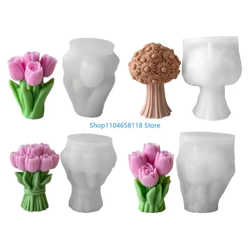 Multifuntional Flower Silicone Mold Silicone Crafting Moulds Suitable for Handmade and Creative Workshops