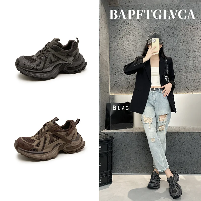 

Versatile Casual Shoes Fashionable All-Season Thick Bottom Dad Shoes Women's 2026 New Style Running Sports Shoes Trendy
