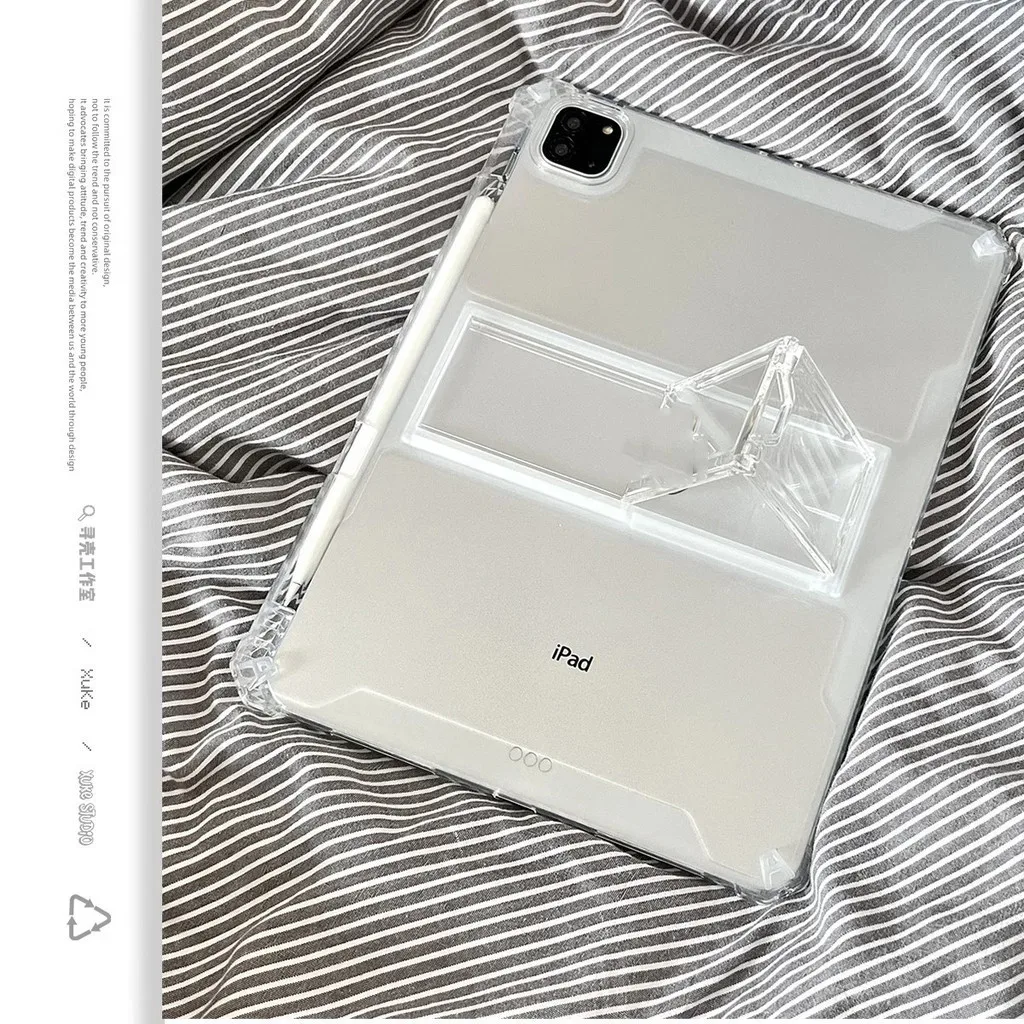 

Soft Silicone TPU Case For Xiaomi Pad 6S Pro 12.4 inch 5 Pro 6 Max 14 6 Pro Redmi Pad SE 11inch Pad10.61 inch With Bracket