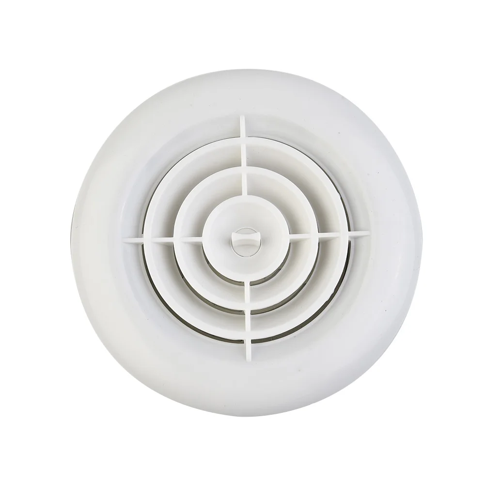 Ventilation Round Air Vent Cover with Adjustable Louver Grille for Wall or Ceiling Use Removable Panel for Cleaning