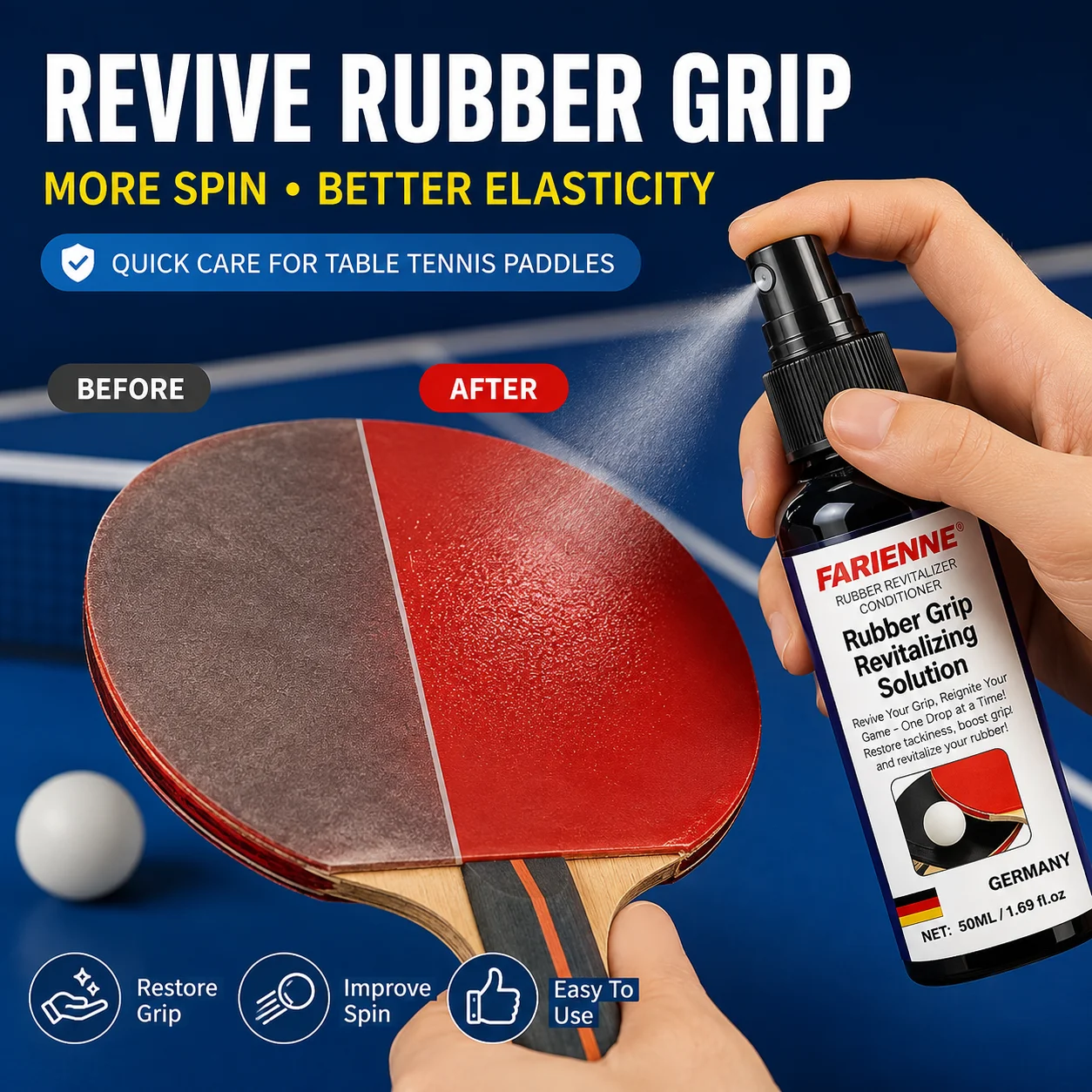 Table Tennis Touch - FARIENNE Table Tennis Bat Care Spray