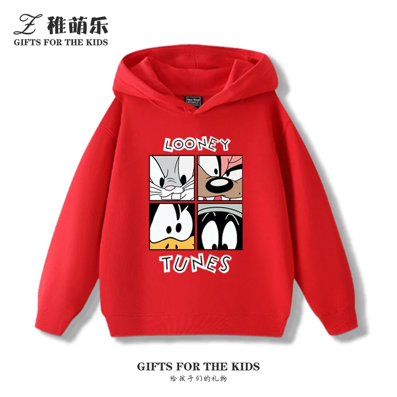 البق الأرنب دافي داك مطبوعة مقنعين البلوز للبنين والبنات الخريف والشتاء أفخم لطيف عارضة كل مباراة الملابس العصرية