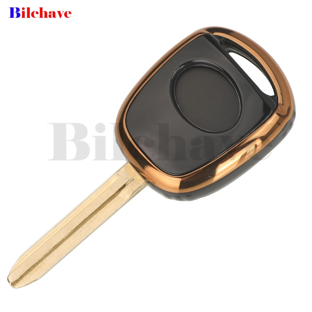 Jingyuqin TPU ปลอกหุ้มกุญแจรถยนต์ -- Toyota Avensis Camry Corolla Cruiser RAV4 Prado Previa Lexus LX LS RX SC อุปกรณ์แต่งรถ