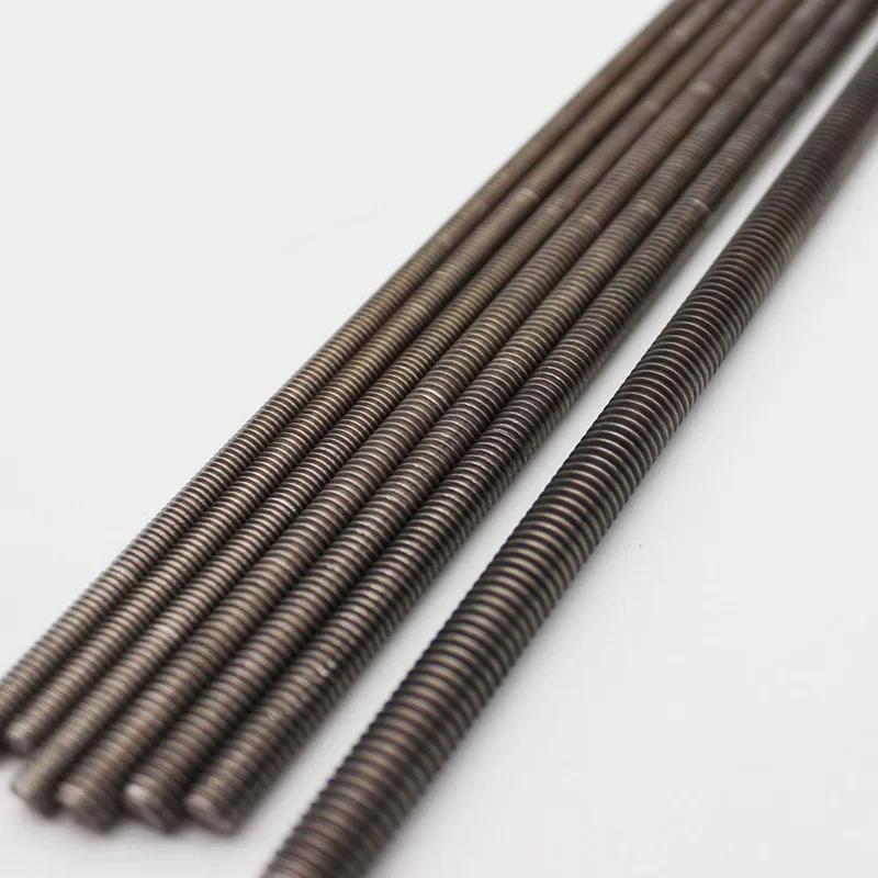 Bullone per barra in titanio puro Studding M3 M4 M5 M6 M8 M10 M12 M14 M16 M18 M20 M22 M24 Asta per bocciolo con barra filettata completa metrica