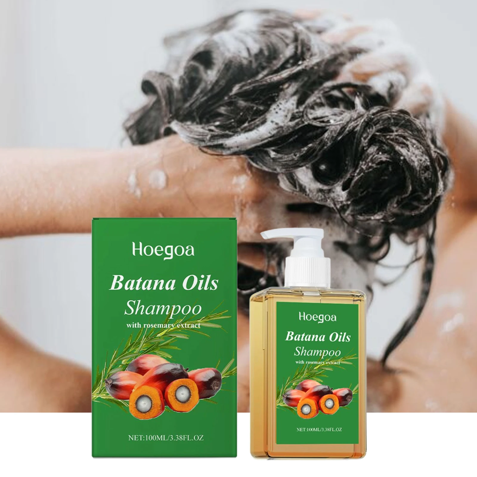 

Batana Oil Shampoo Nourishing Hair Strengthen Repair Damaged Split Hair Scalp Strengthen Cleansing Dandruff Control Shampoo