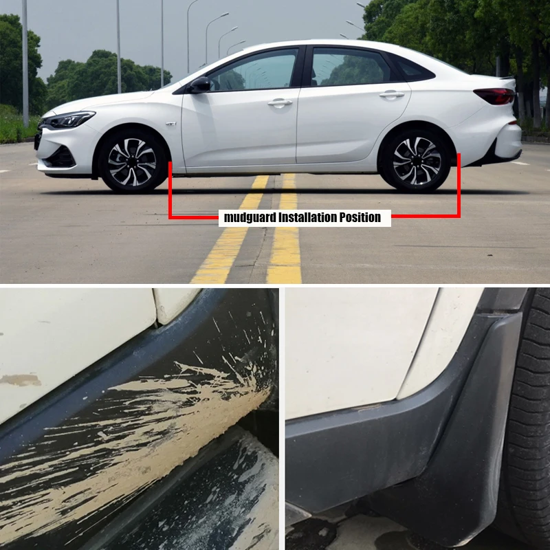 TONLINKER Car Mudguard For Chevrolet Monza RS 2019 2020 2021 Sedan Mudguards Splash Guards Front Rear Fender Mudflaps Accessorie