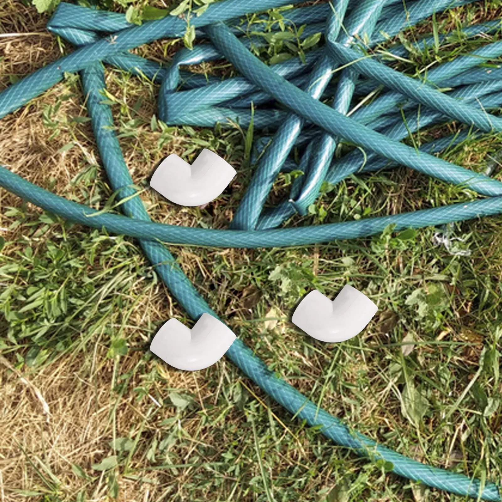 6pcs PVC Elbow Pipe Fittings 90Degree Durable Construction Easy Installation Water Flow Precision Engineering Shed Garden