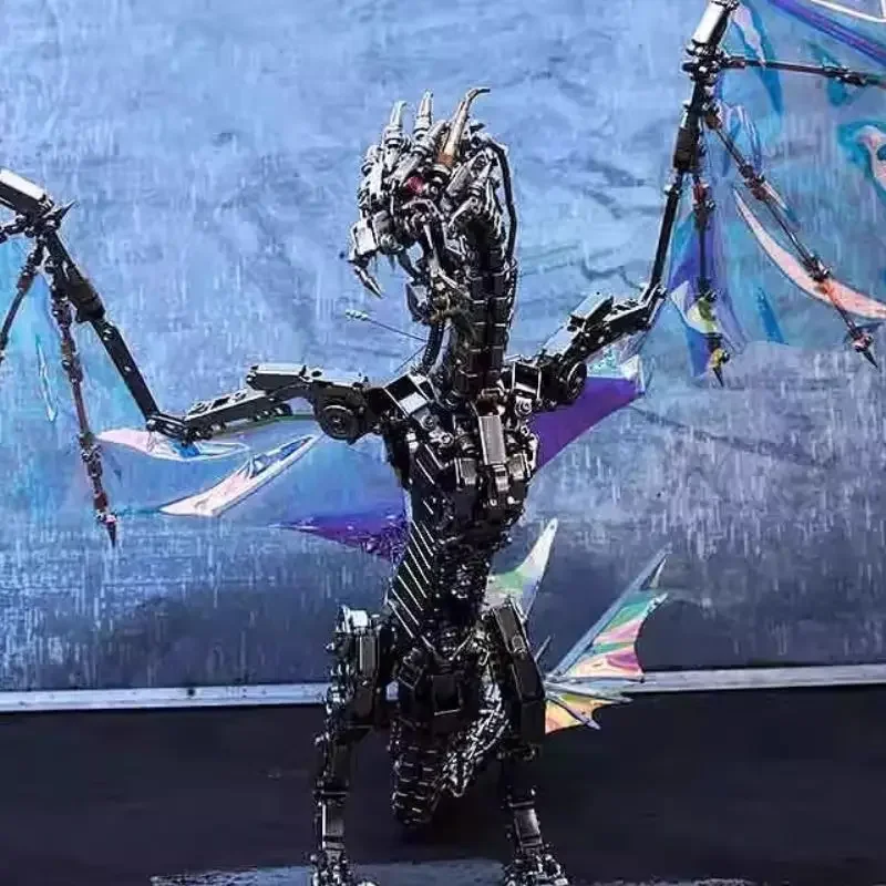 Dragon 3D three-dimensional metal assembly model handmade DIY toy indoor decoration adult hell-grade building blocks gift