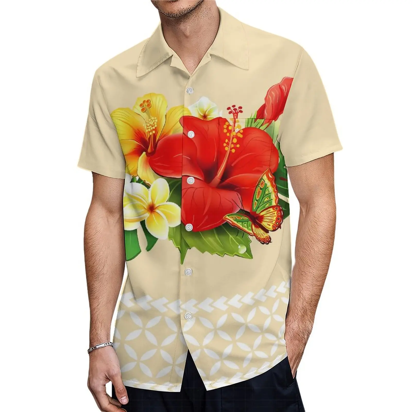 Vestido suelto Mumu personalizado para mujer, vestido de fiesta familiar samoano con estampado de flores hawaianas polinesio y camisa para hombre, vestido de talla grande 2024