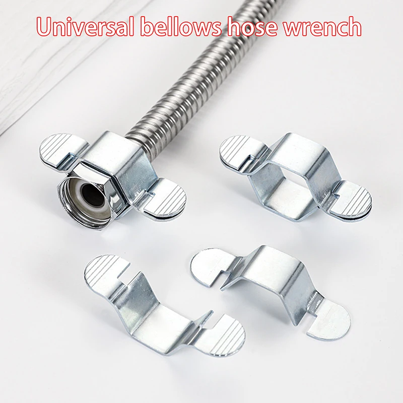 Water Heater Hose Faucet Repair Hose Wrench 4 Points Corrugated Pipe Detachable Wrench Installation Large Angle Small Wrench