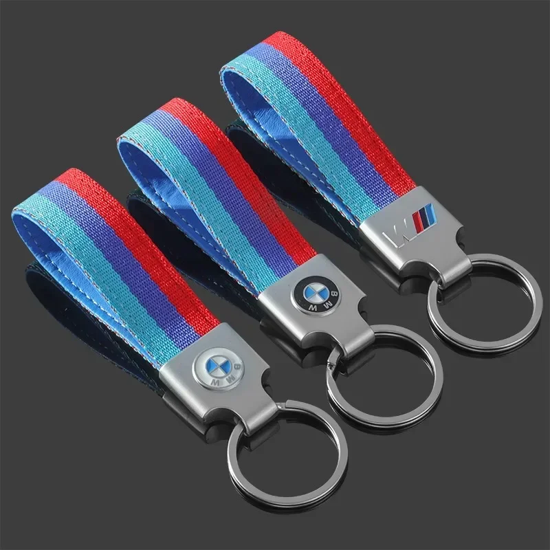 1pc Car Keyring Keychain Auto Logo Key Holder for BMW M Power Performance M3 M5 X1 X3 X5 X6 E46 E39 E36 E60 E90 Car Accessories