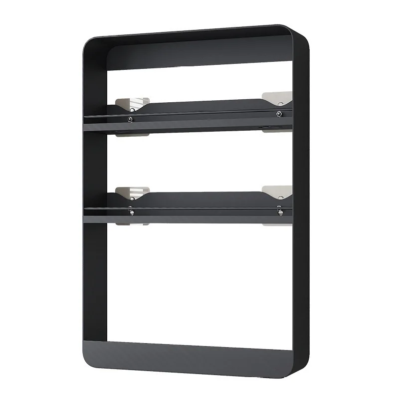 

Wall-mounted rack No punching seasoning storage rack Wall bathroom toilet sundries storage hanging rack