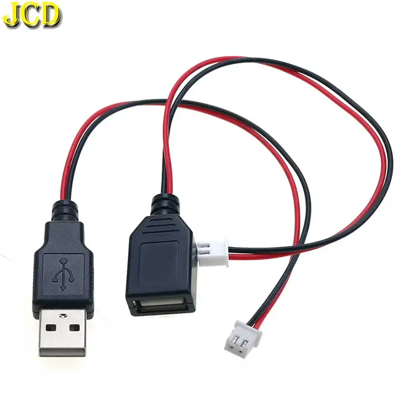 

1 шт. USB 2.0 штекер и гнездо к XH2.54 мм 2-контактный клеммный провод 2-жильный кабель питания USB-разъем к терминалу PH2.0 Кабель-адаптер