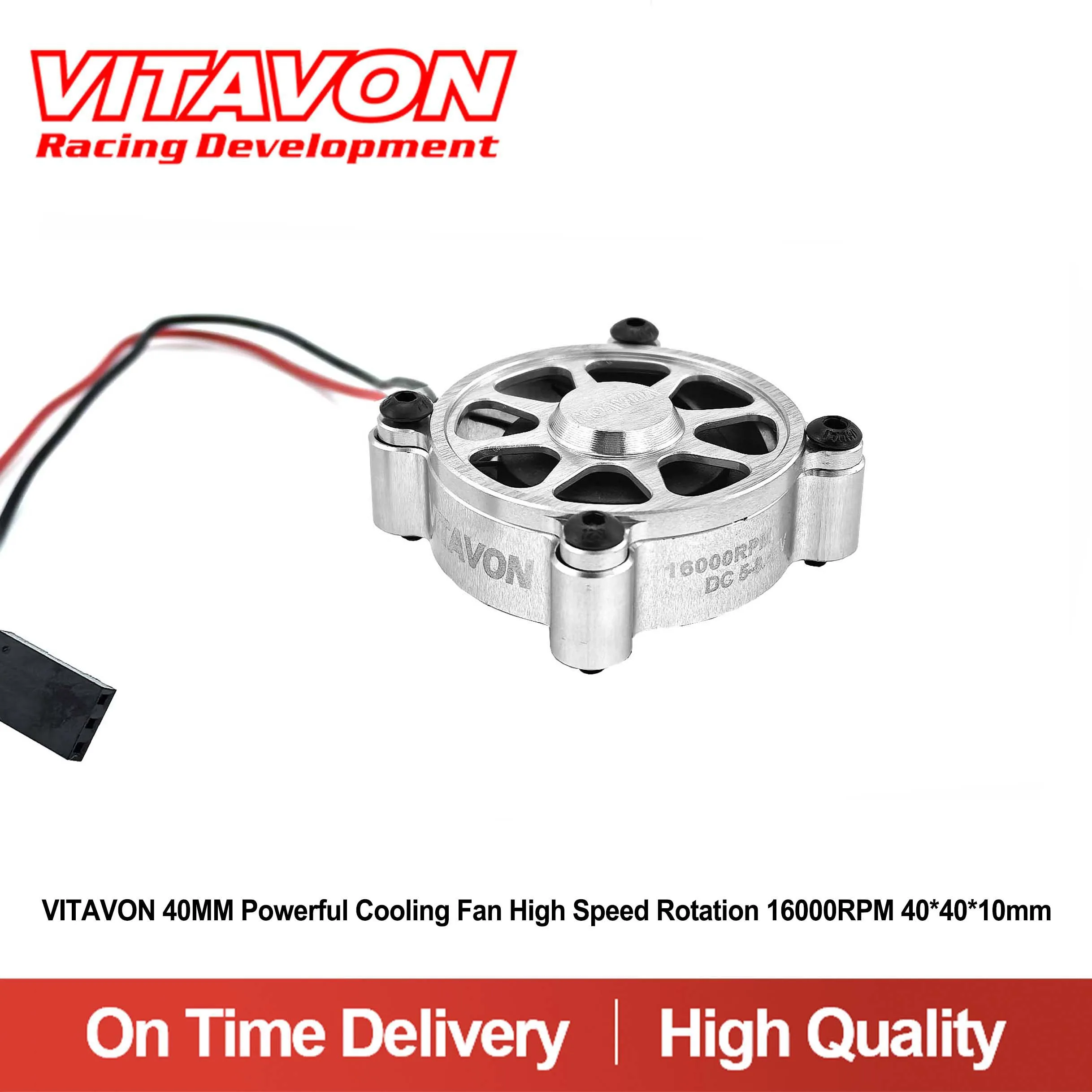 

VITAVON 40MM Powerful Cooling Fan High Speed Rotation 16000RPM 40*40*10mm