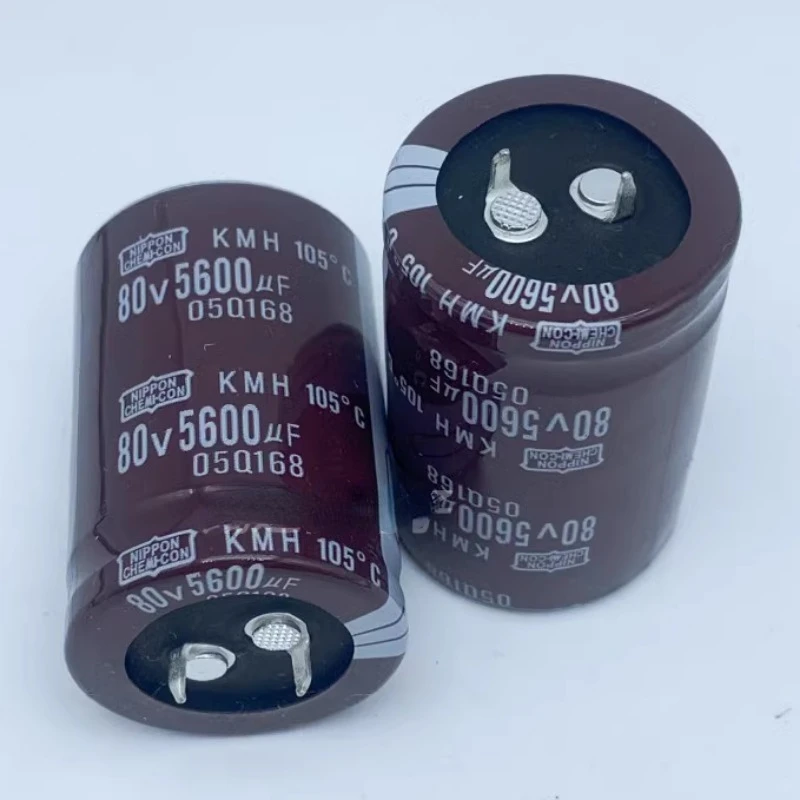 （1pcs）80v5600uf electrolytic capacitor 105 degrees 5600uf 80v power amplifier audio filtering fever capacitor NIPPON CHEMI-CON