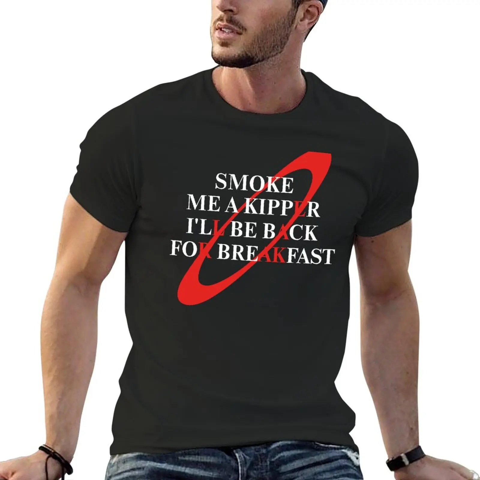 

Smoke Me a Kipper T-Shirt anime street wear tops baggy shirts Men's t-shirt