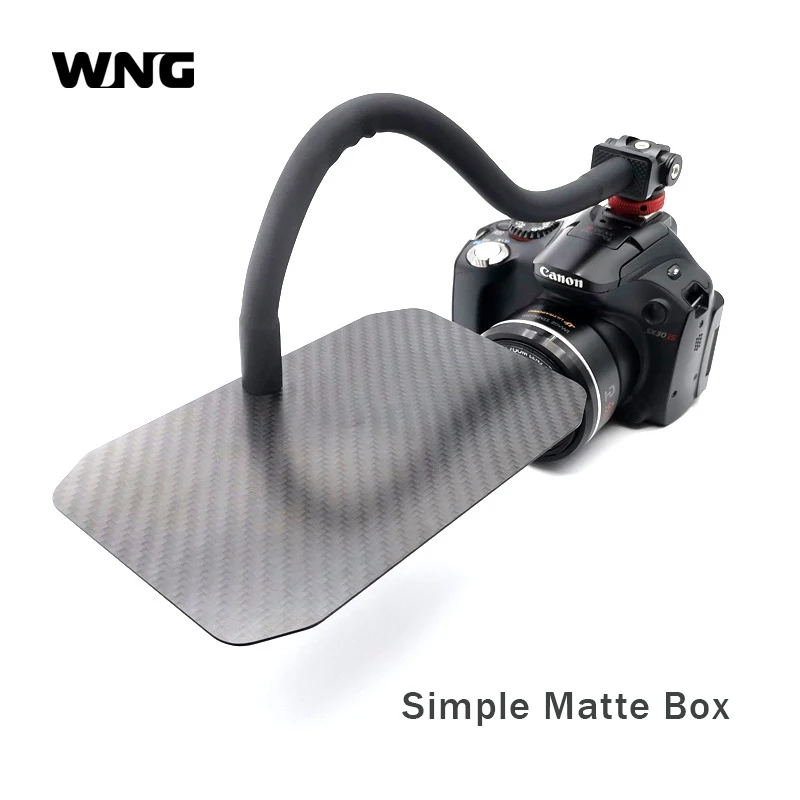 Simple Carbon Fiber Matte Box Lite for Mirrorless DSLR Camera