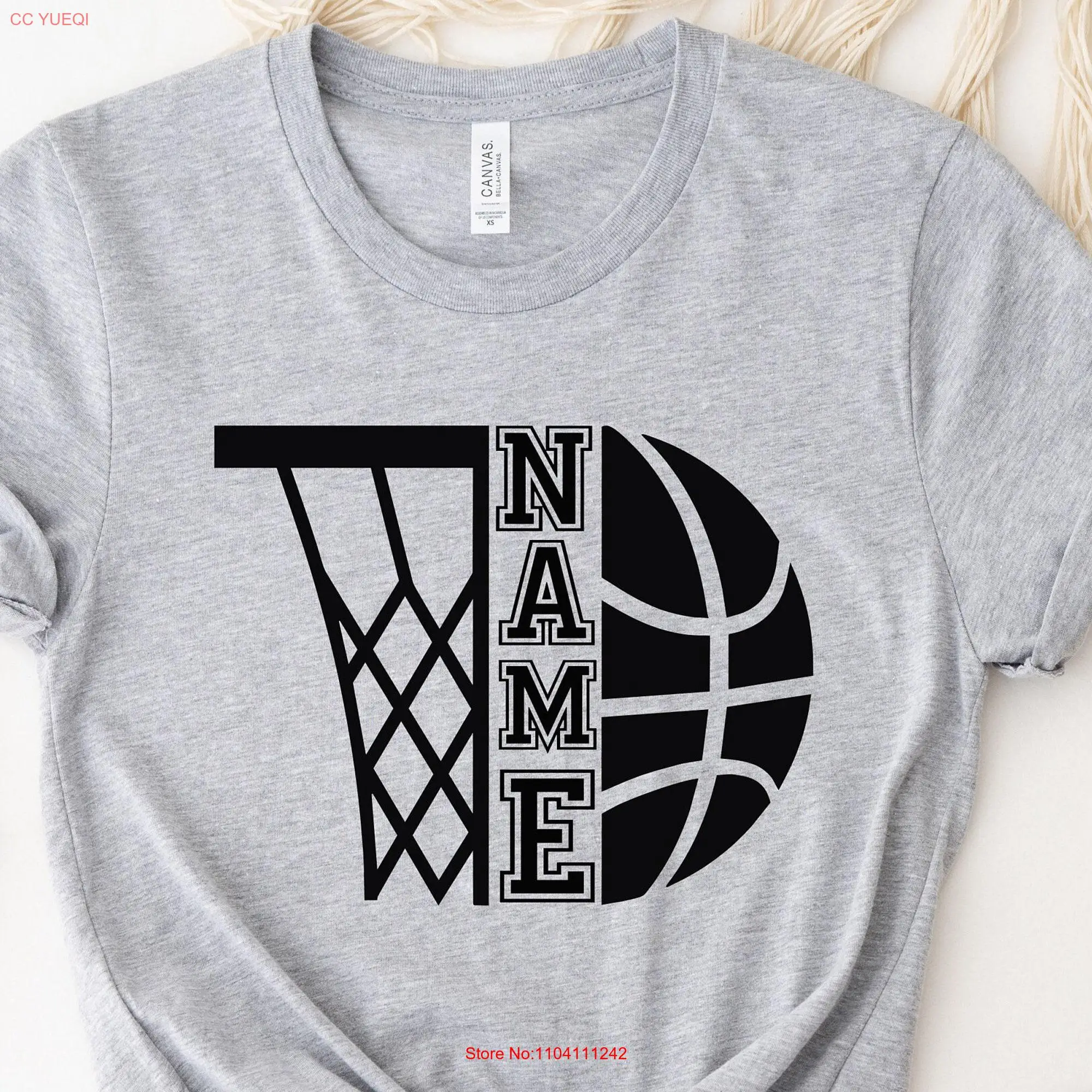 Your Name Basketball T Shirt Custom Basket Season Team for Lover Fan SporT long or short sleeves