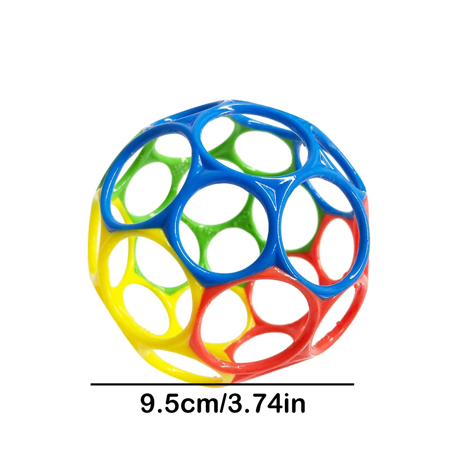 Early childhood education children's hand grabbing ball hole ball toy sensory training scarf soft rubber ball scarf color random