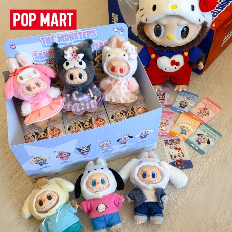 

Genuine Hot Selling In Stock Popmart The Monsters Labubu Sanrio Family Cute Pendant Surprise Blind Box Collection Cute Gifts