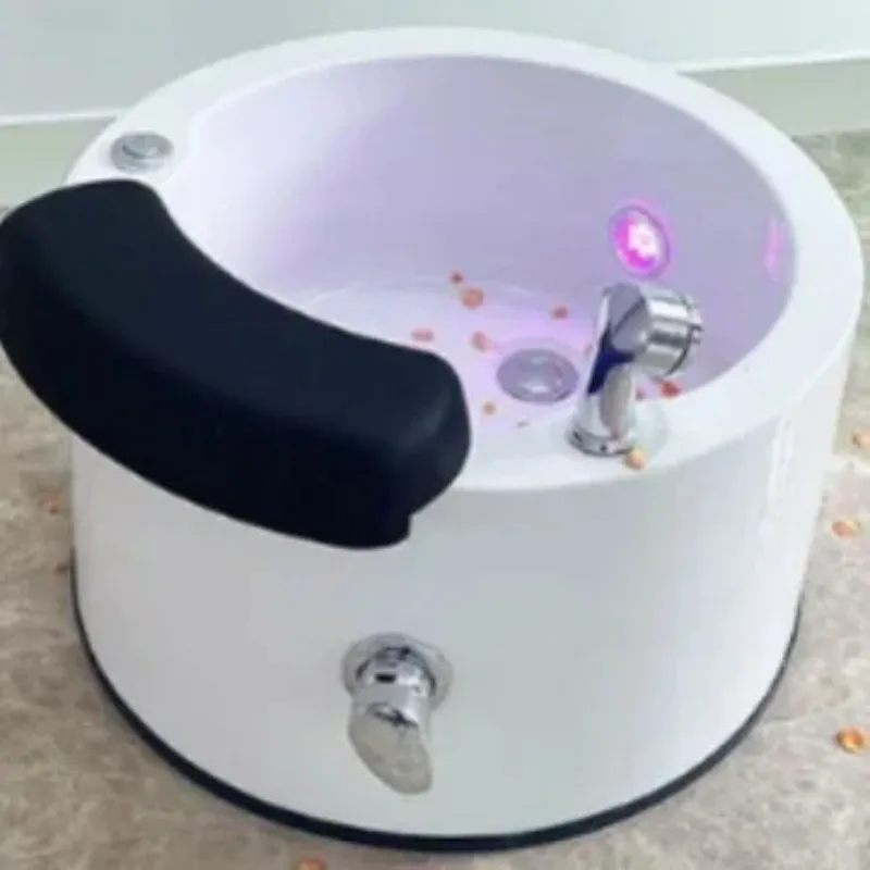 SPA foot soaking basin glass material acrylic basin massage lantern disinfection multi-function
