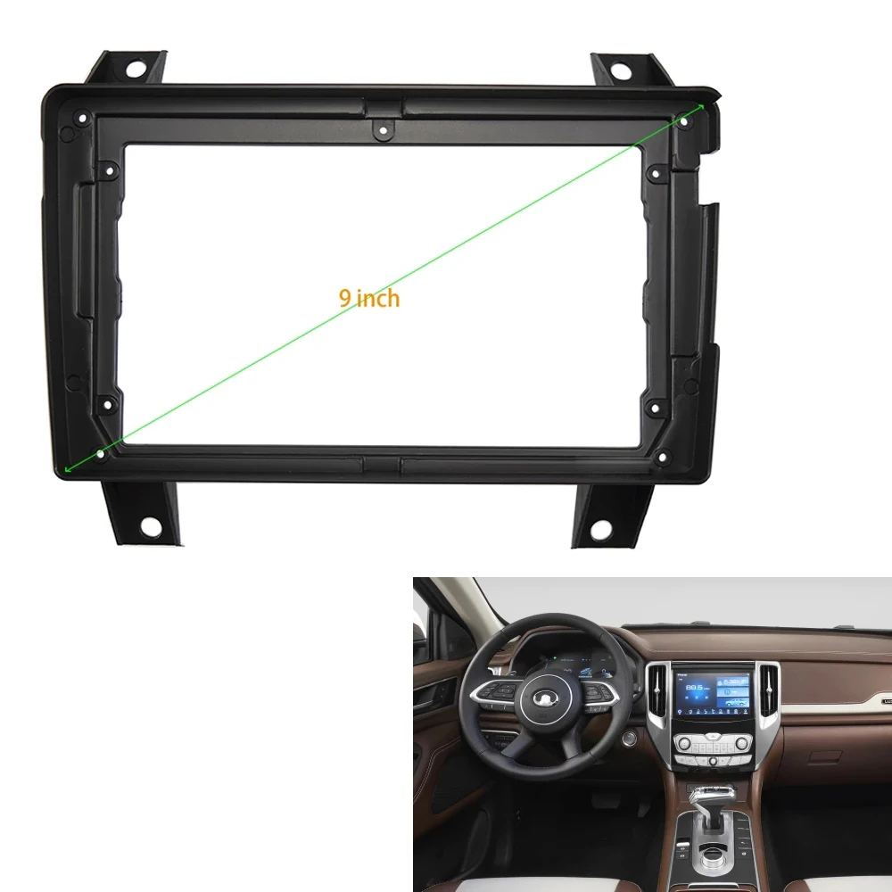 

9inch 2din Car radio Fascia Radio Panel for Great Wall POER 2020+ Dash Kit Install Facia Console Bezel Adapter Trim Plate Cover