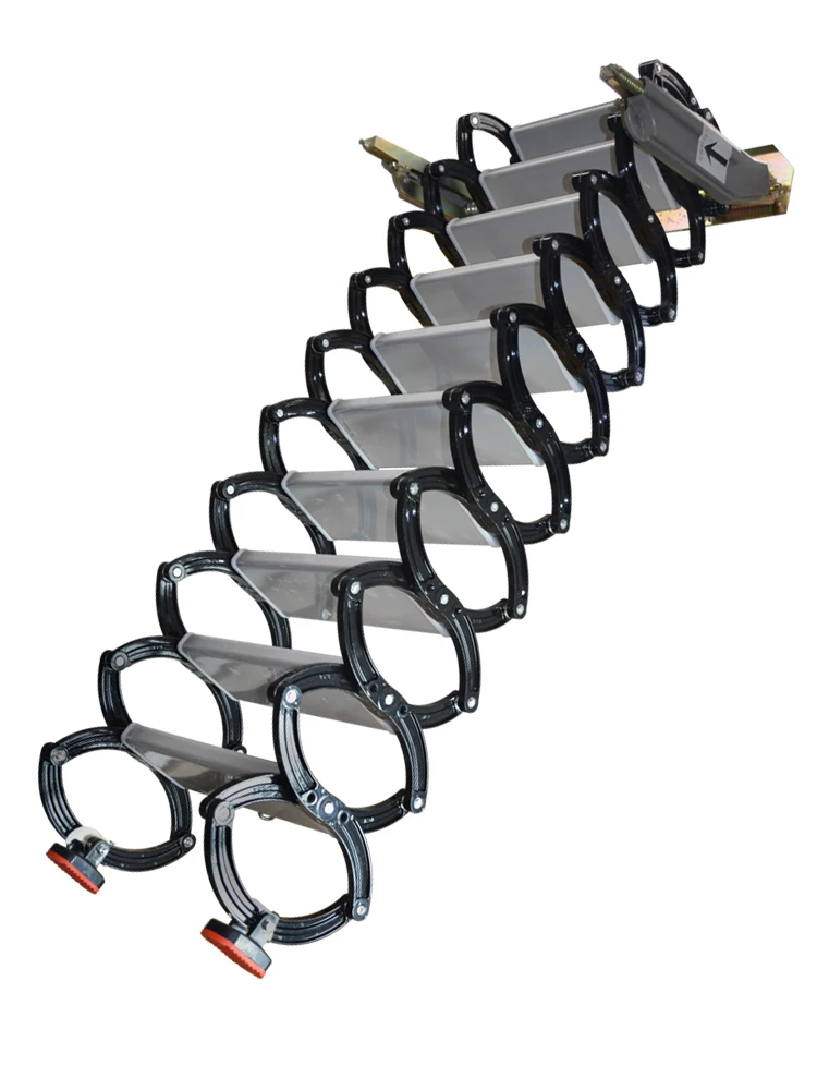 Escalera de expansión de ático para colgar en la pared, plegable, elevación, partición, contracción para interiores y exteriores