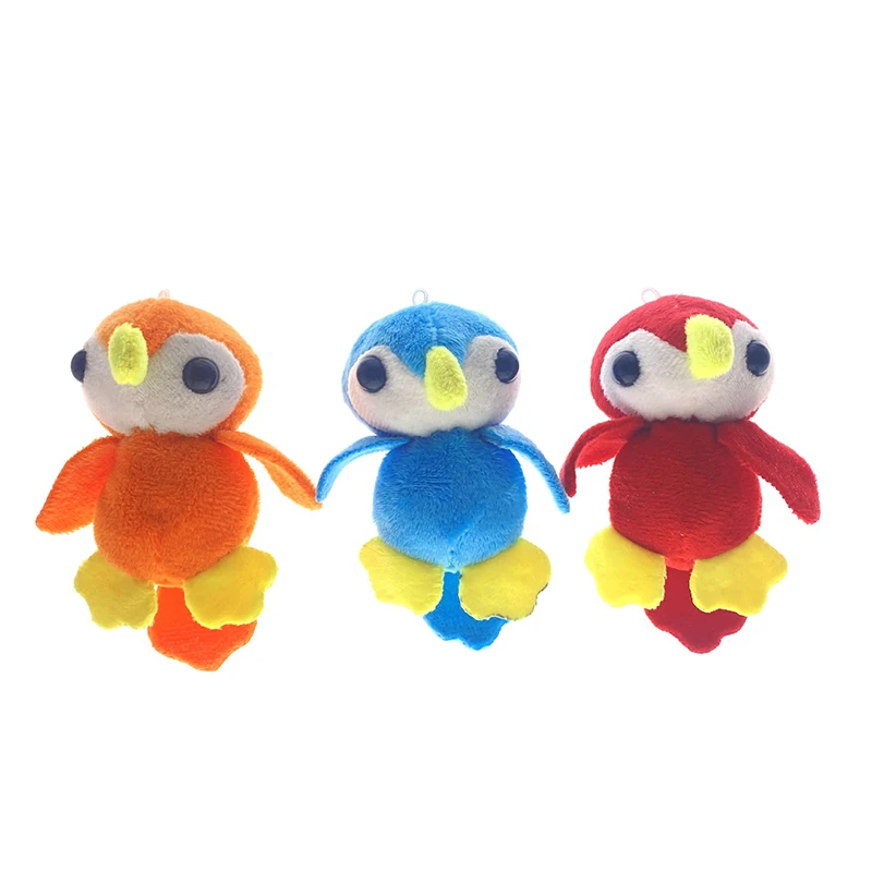 New 7CM Kawaii Parrot Doll Children's Plush Toys Backpack Keychain Pendant Doll Children's Holiday Gifts