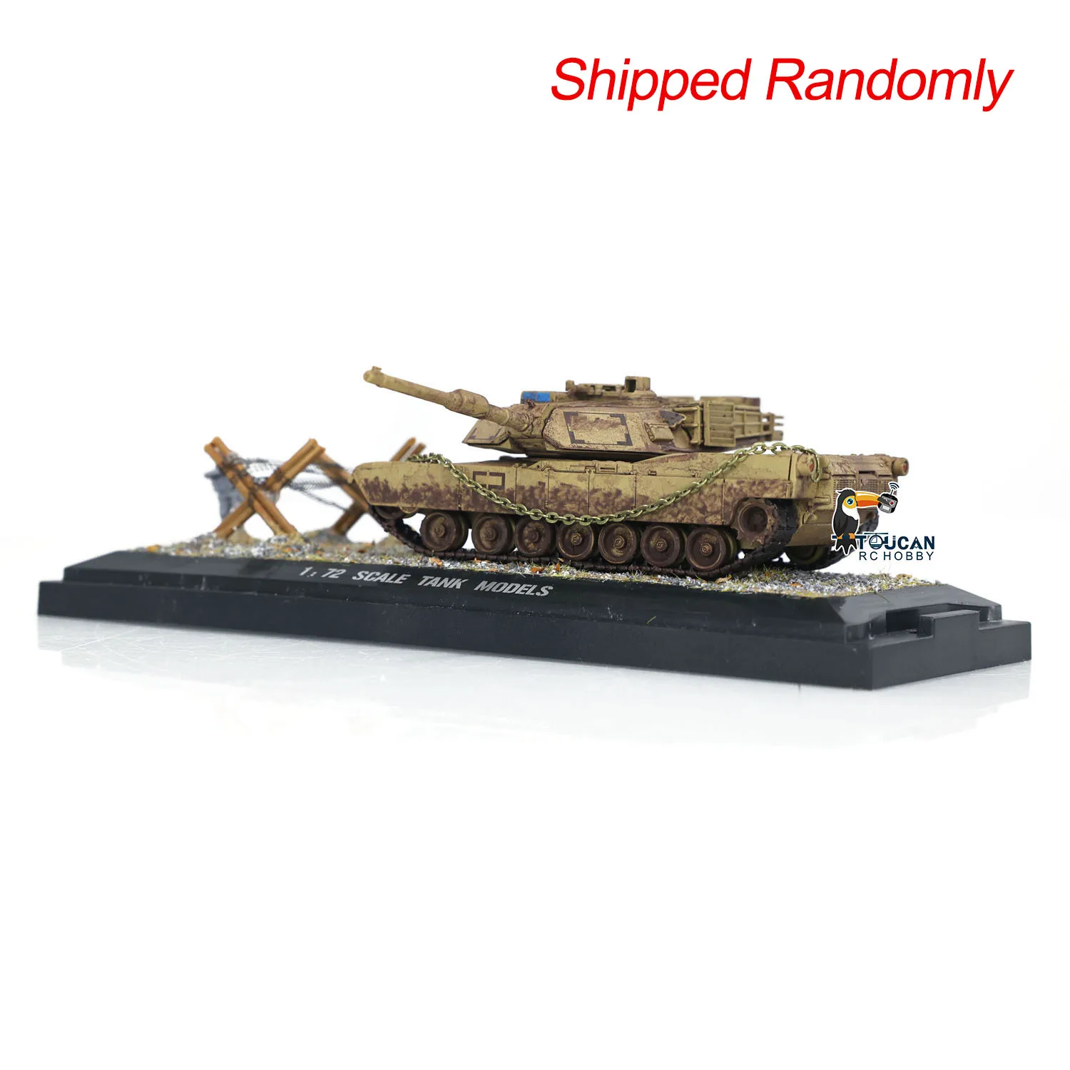 Mini juguetes Henglong, tanques RC a escala 1/72, tanque US Abrams M1A2 3918, modelo de plástico estático sin sistema de Radio, regalos para niños TH24304