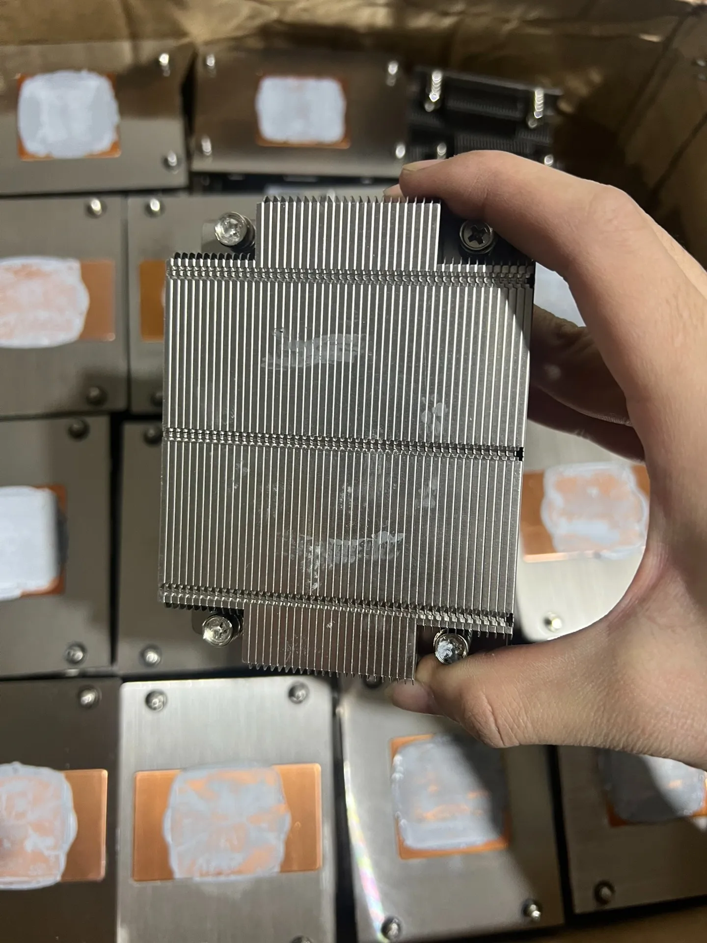 1U rechteckiger Kühler 2011 Pin X79 X99 Serverzubehör