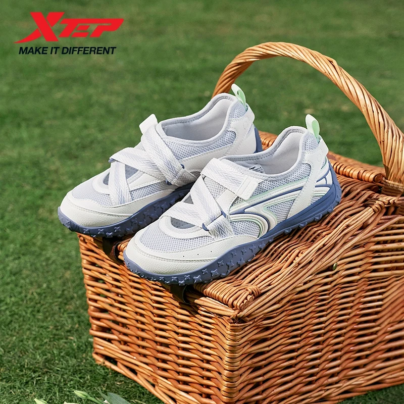Xtep Women's Walking Shoes Soft Breathable Mary Janes