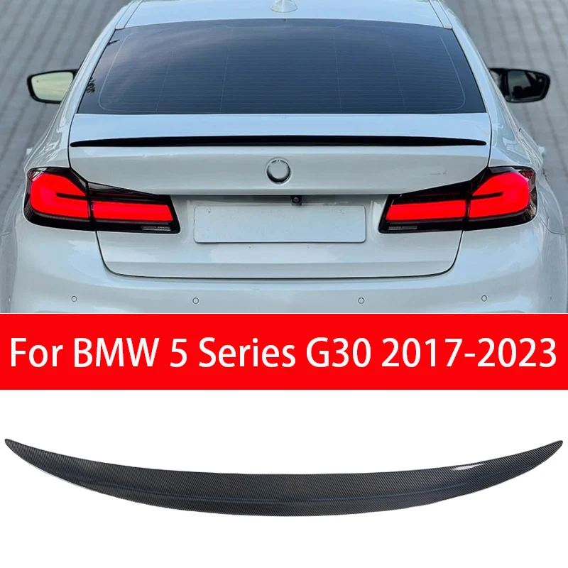 

Car Rear Trunk Spoiler Lip Trim For BMW 5 Series G30 M Sport 2017-2023 Models 520i 530i 540i M5