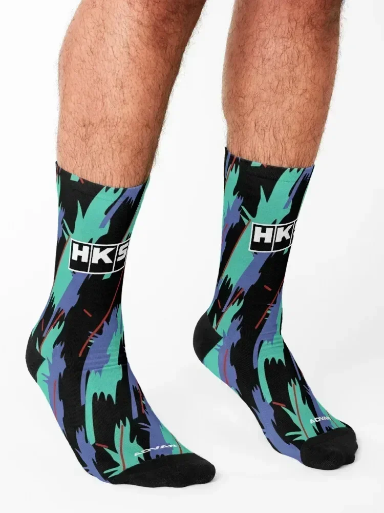 HKS super oil retro livery Socks luxury gifts Wholesale Run Socks Men Women's