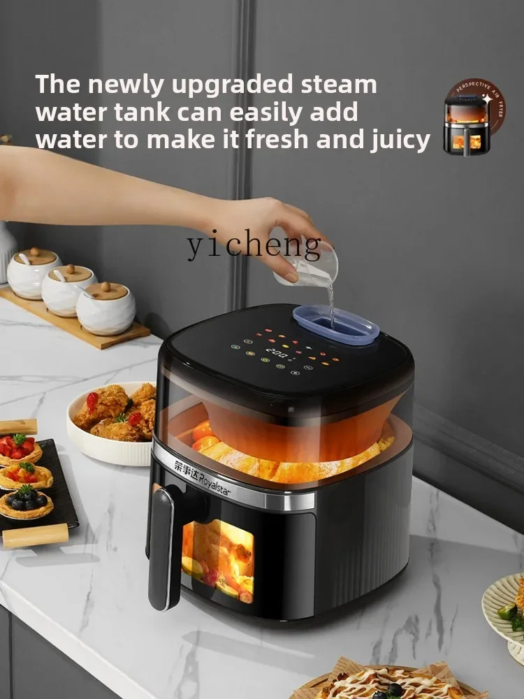 ZK air electric fryer large-capacity visual multi-function touch screen intelligent all-in-one machine
