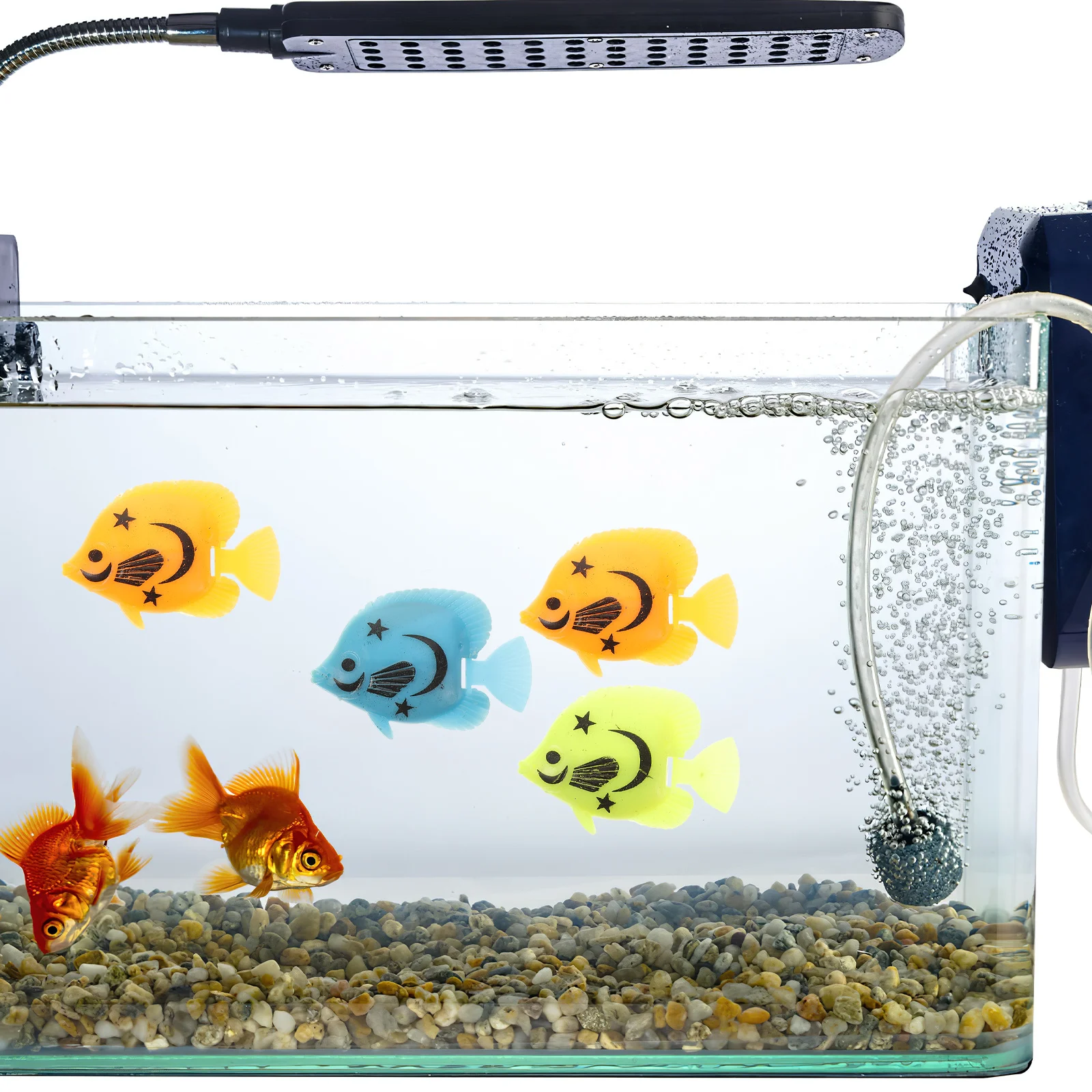 

10Pcs Artificial Plastic Fish Floating Aquarium Decoration Simulation Fake Fish Tank Ornament Realistic Natural Landscape