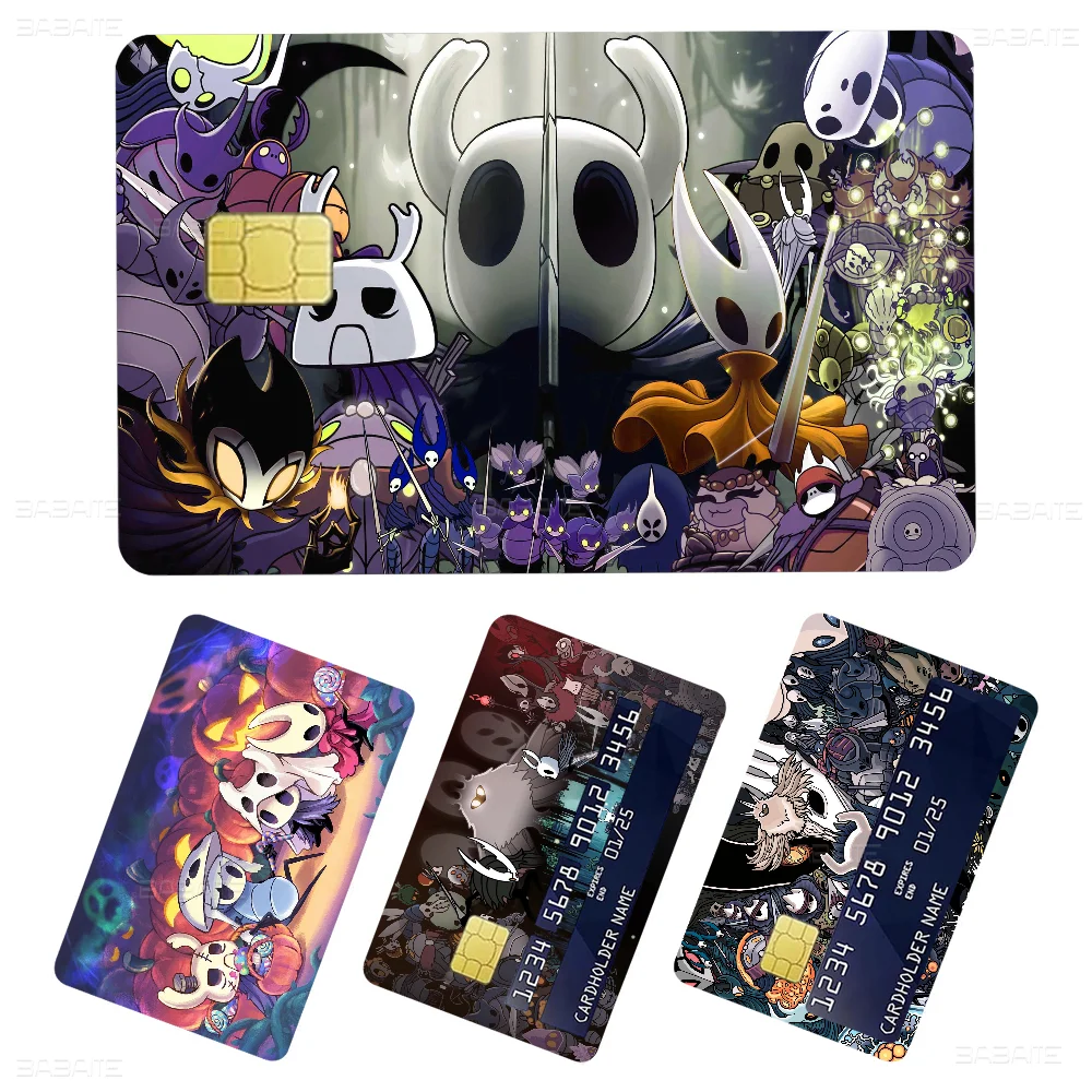 Hollow knight Fashion Cute Cartoon Cat Painting Anime Game Unique Film Sticker Case Skin for Credit Card No Chip