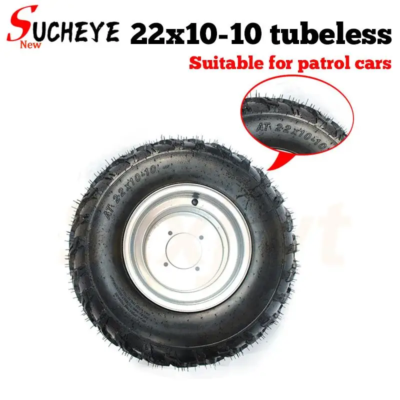 22x10-10 4Ply Snow / Mud Tire Lawnmower Garden Tractor ATV Buggy Go Karts Vacuum Tyre and Wheel Hub 22x10.00-10 Wheels