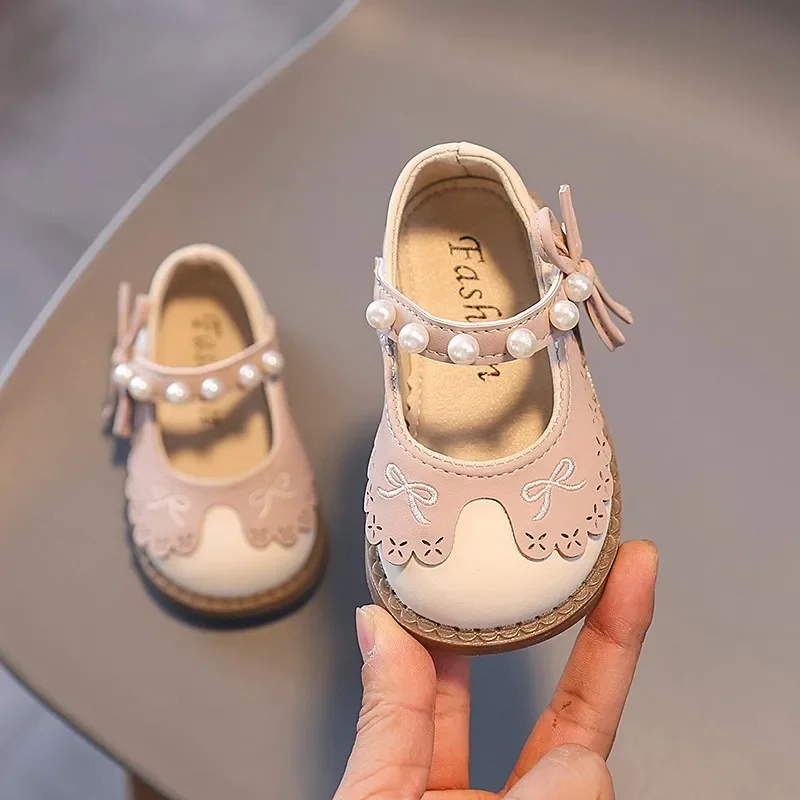 

Toddler Kids Flats Soft Sole Cute Baby Walking Shoes Round Toes 2025 New Fashion Girls Princess Shoes Casual Non-slip Size 15-19