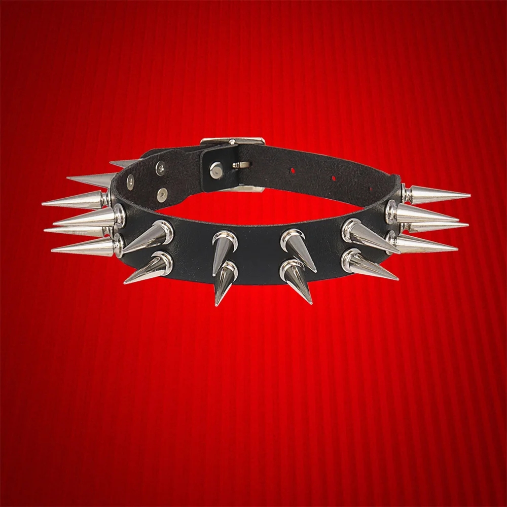 Lange Spike Choker Kragen Für  – Goth Punk Spike Choker Bewertung und Preis
