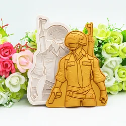 Silicone Mold War Soldier Kitchen Resin Baking Tools For DIY Pastry Cake Hat Fondant Moulds Dessert Chocolate Lace Decoration