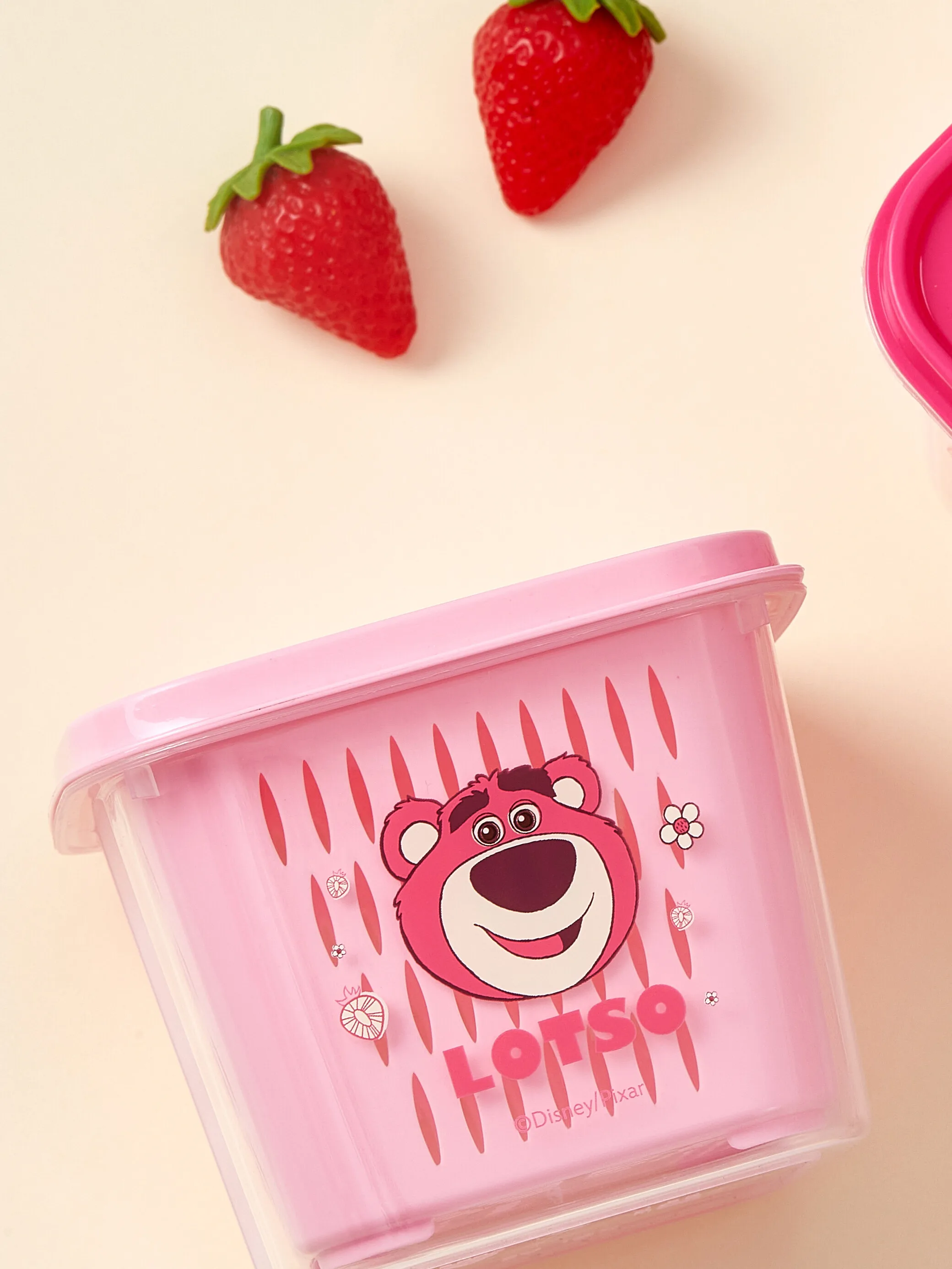 Miniso-lavabo de oso de fresa fresca simple, lavamanos de dibujos animados, cocina doméstica de alto valor, cesta de drenaje Doble