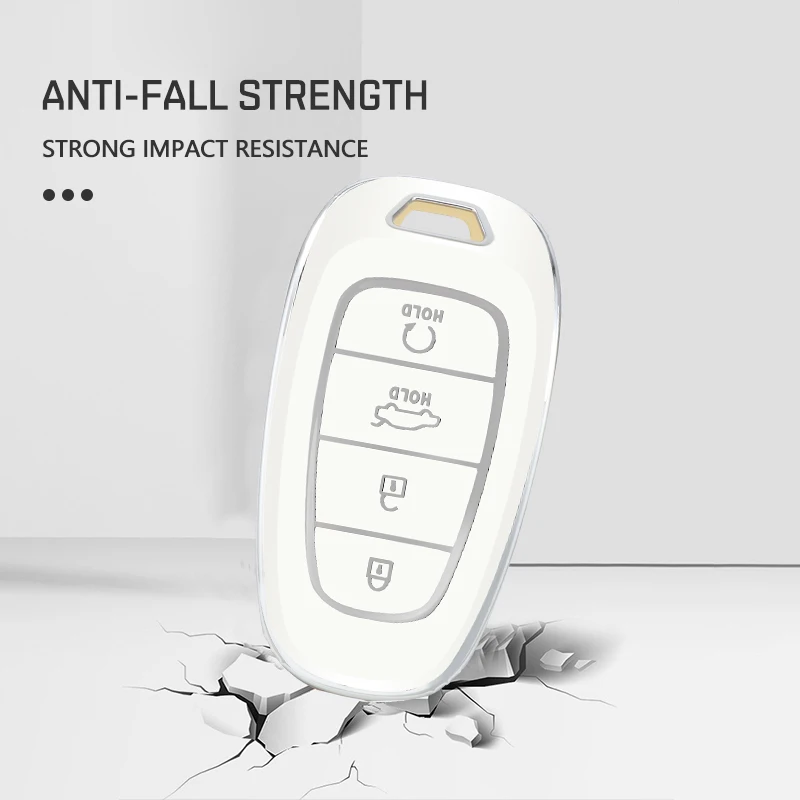 Tpu Car Key Case Cover For Hyundai Tucson Solaris Sonata Hybrid NEXO NX4 Santafe dn8 2020 2021 2022 Accessories