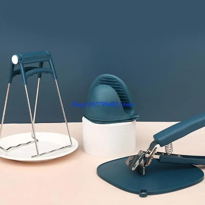 547F Heat Resistant Bowl Spoon Dish Clamp Kitchen Accessories Anti-scalding Clip